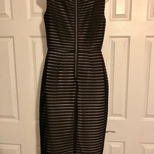 Black eyelet lace dress